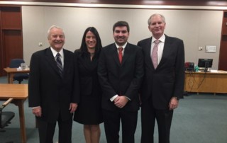 The Affolter Gannon team at Andrew's swearing in